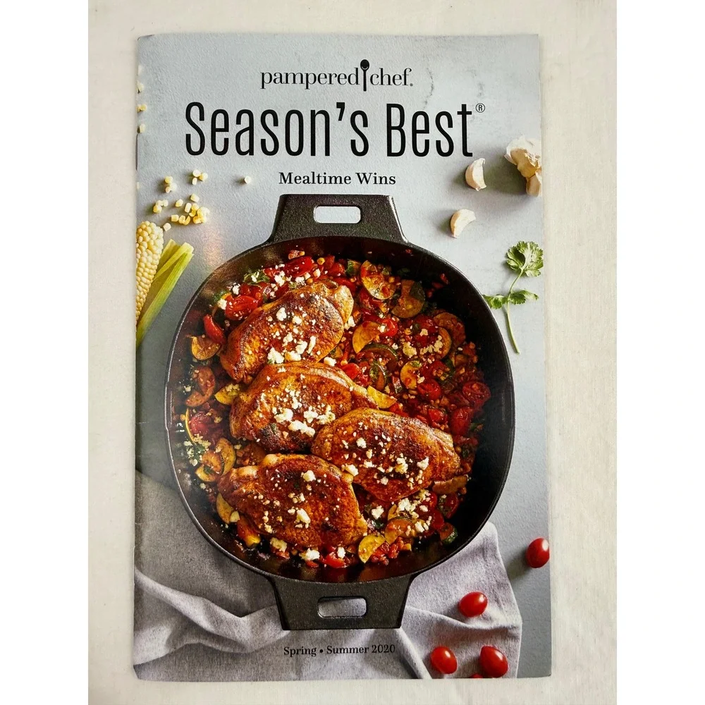 Pampered Chef Seasons Best Recipe Booklets Lot of 5 Cookbooks Mixed‎ Set